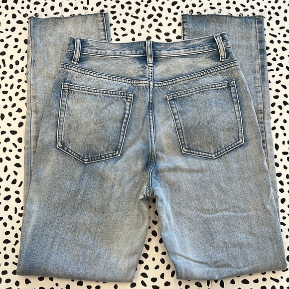 Superdown Straight Distressed Raw Hem Jeans (Size 27) - Picture 5 of 7